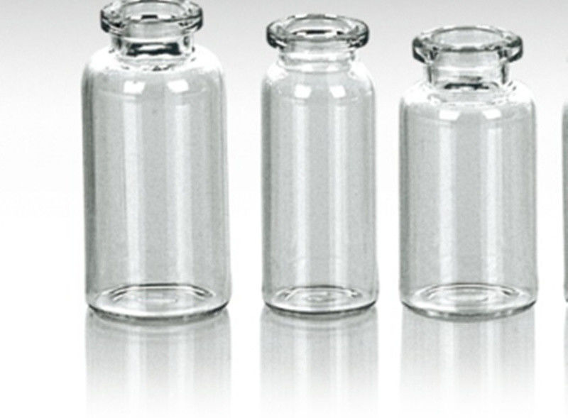 Vial di vetro trasparente a borosilicato da 18 mm con tappi USP Tipo Vial di vetro vuoto