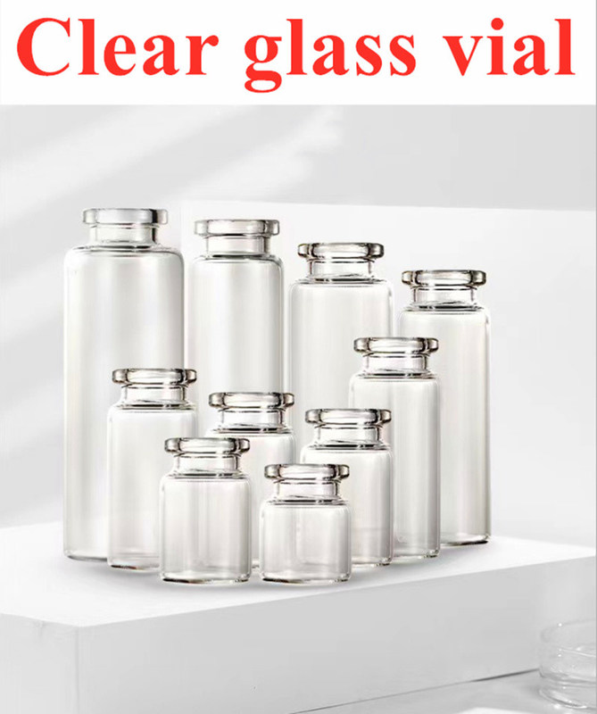 5 ml 7 ml 20 ml flaconcino di vetro borosilicato Sterile Chiaro 10 ml Flaconcino con tappi