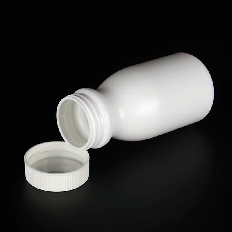 Vuoto Rotondo 50 ml 100 ml 150 ml Capsule bianche in HDPE Pillole pillole Bottiglie integratori di plastica Bottiglia di farmaco in plastica