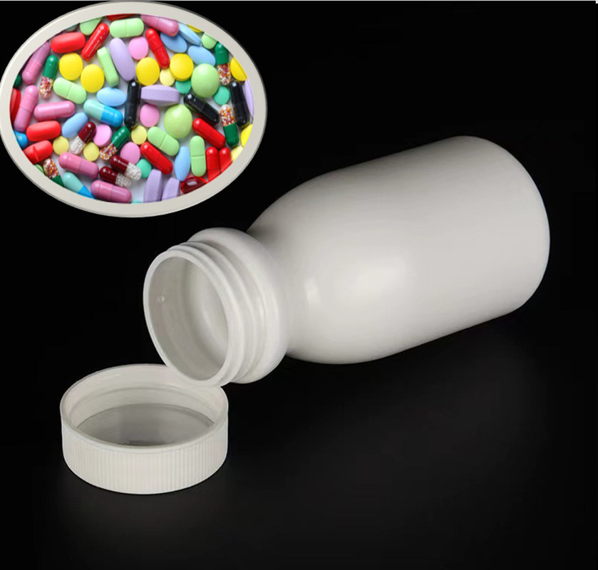 Vuoto Rotondo 50 ml 100 ml 150 ml Capsule bianche in HDPE Pillole pillole Bottiglie integratori di plastica Bottiglia di farmaco in plastica