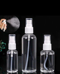 60 ml 100 ml Bottiglia a spruzzo in plastica PET di forma rotonda piccola