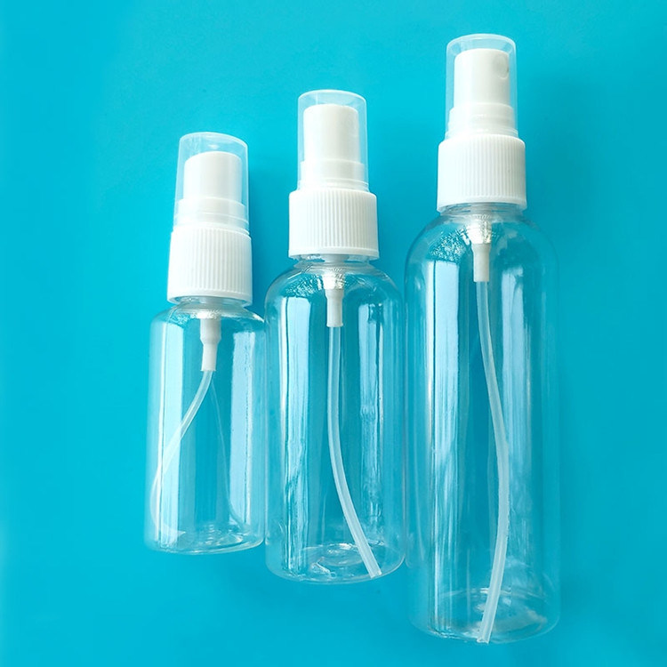 30 ml 50 ml 60 ml 100 ml 120 ml 250 ml cosmetici vuoti per animali di compagnia Perfume di nebbia di plastica Spray Bottle Mini Plastic PET Spray Bottle