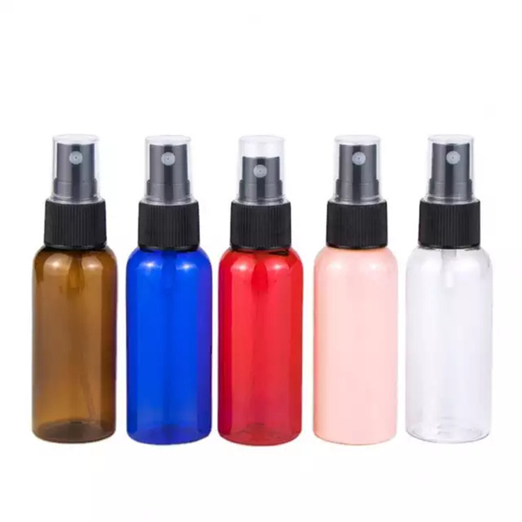 60 ml 120 ml 355 ml blu Plastico disinfettante per le mani Per la cura della pelle Shampoo Spray Bottiglia PET Cosmetico trasparente Bottiglie spray di plastica