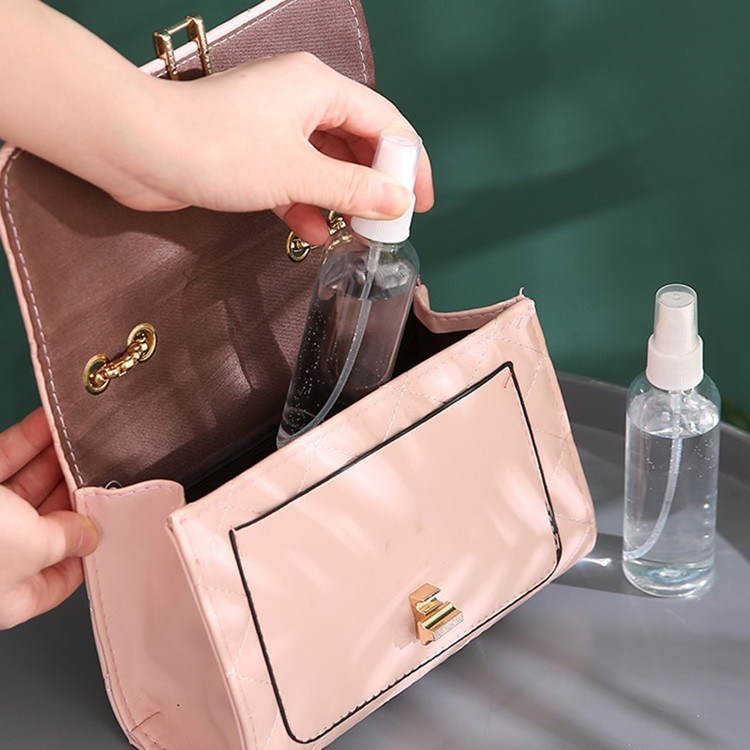 Bottiglia di spruzzo di nebbia di plastica PET vuota trasparente Alcol profumato Bottiglie di spruzzo di plastica ricaricabili con pompa di spruzzo di nebbia fine