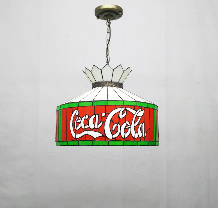 12' Bar Ristorante Cafè Sala da pranzo Lampada appesa Lampada di soffitto Lampada di vetro colorato LED lampadario lampadario