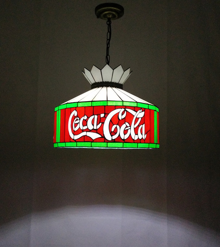 12' Bar Ristorante Cafè Sala da pranzo Lampada appesa Lampada di soffitto Lampada di vetro colorato LED lampadario lampadario