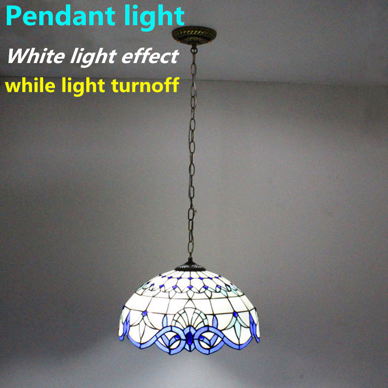 12' in stile europeo luce turca camera da letto sala da pranzo lampadario in vetro colorato lampadario in vetro a LED lampada a sospensione