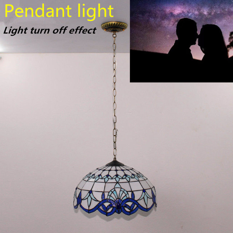 12 pollici di vetro decorativo LED lampada a sospensione con 2 luci per la cura degli occhi per il bar studio camera da letto caffè salotto sala da pranzo luce
