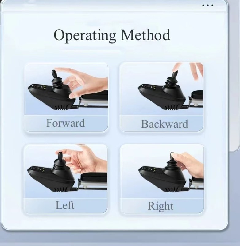 Adulti disabili disabili viaggi portatili leggero pieghevole telecomando sedia a rotelle elettrica con joystick