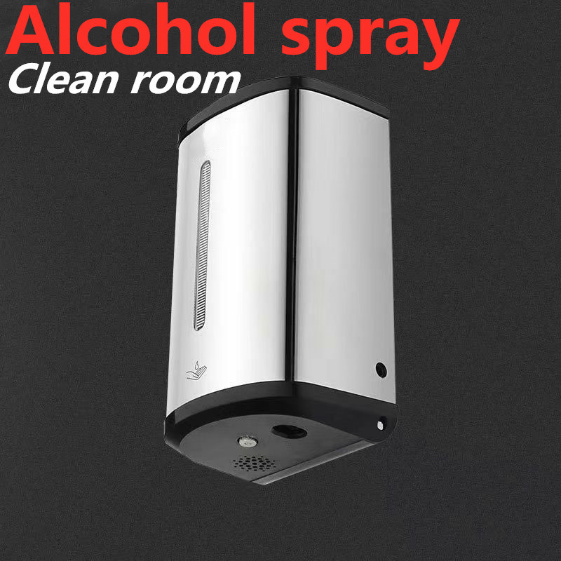 Camera pulita Bagno lavandola a mano Acciaio inossidabile 304 Automatico 800ml Sensore Sapone Alcol Spray Sterilizzatore per mani