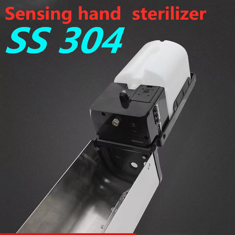 Acciaio inossidabile Grande capacità montata a parete Dispensatore di sapone senza contatto a mano Sensore a infrarossi automatico Sterilizzatore a mano liquido