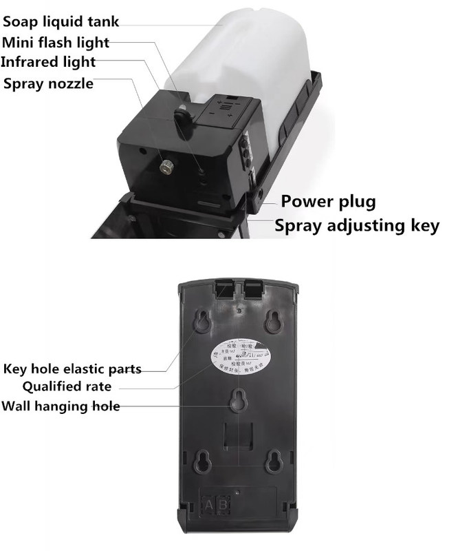 Sala pulita ufficio albergo fabbrica farmaceutica sapone automatico sterilizzatore automatico a mano in acciaio inossidabile 304