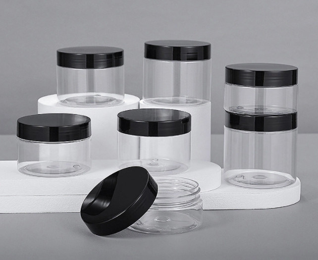 PET Plastic Honey Food Cream Cans Jars Household Clear Candy Biscuit Food Sealed Jars For Food Packaging